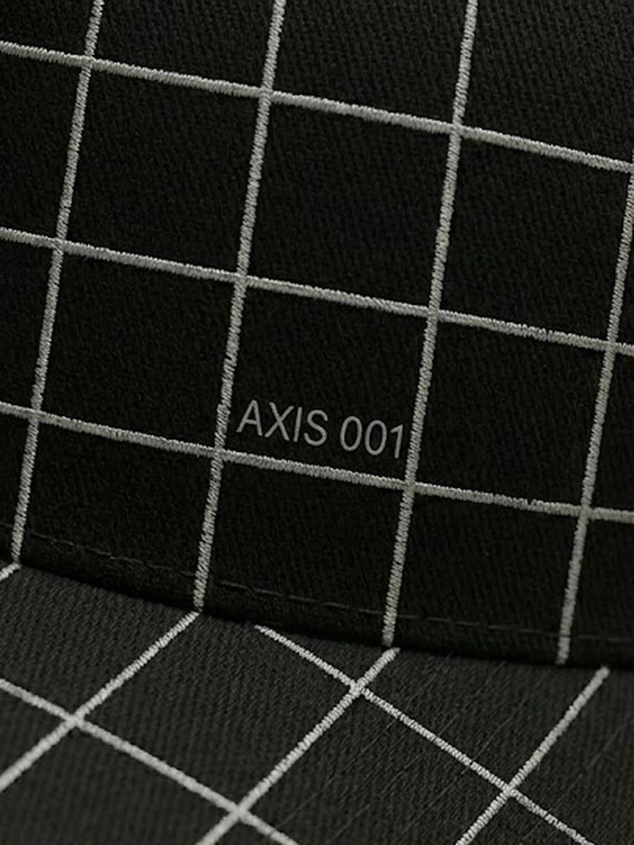 Cap Design A — Black — detail