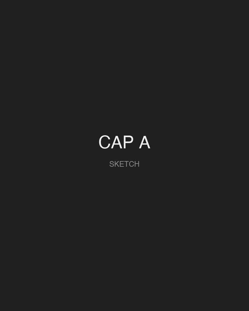 Cap — front panel mark sketch