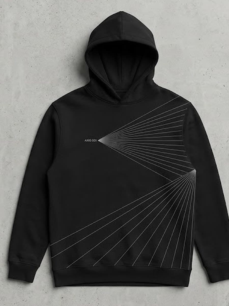 Hoodie Design A — Black — context