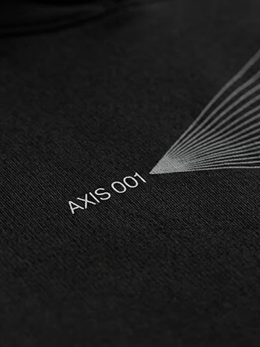 Hoodie Design A — Black — detail