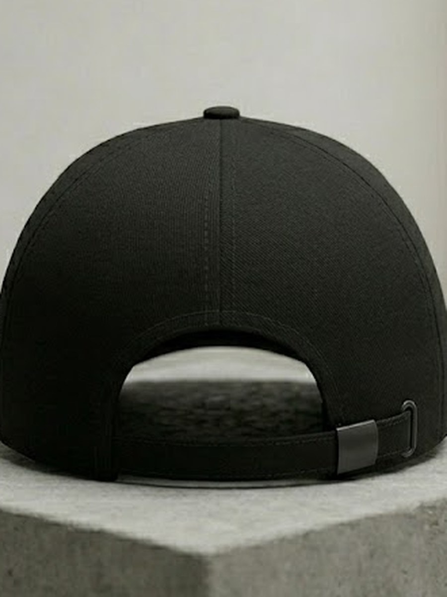 Cap Design A — Black — back