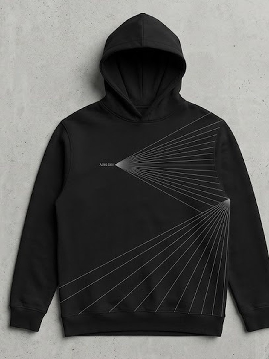 Hoodie Design A — Black — context