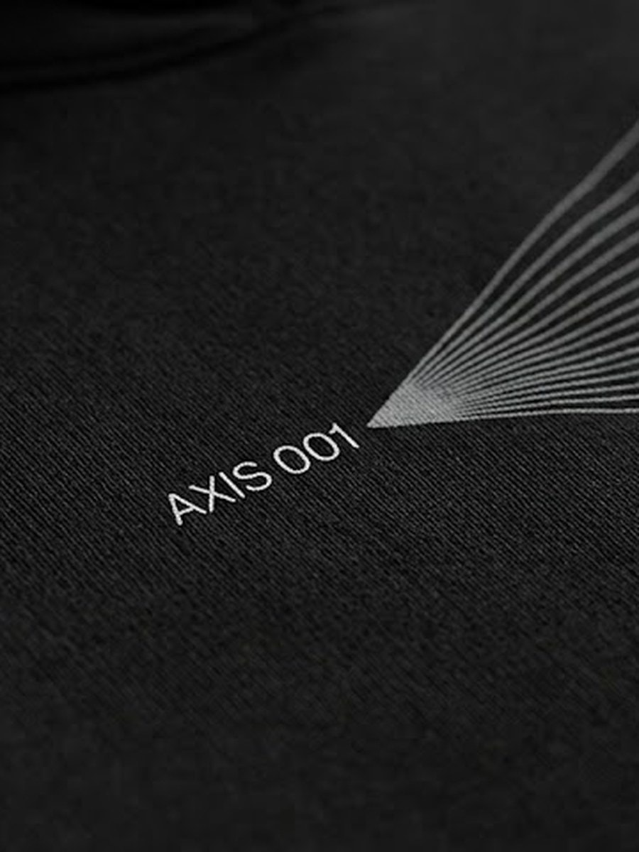 Hoodie Design A — Black — detail