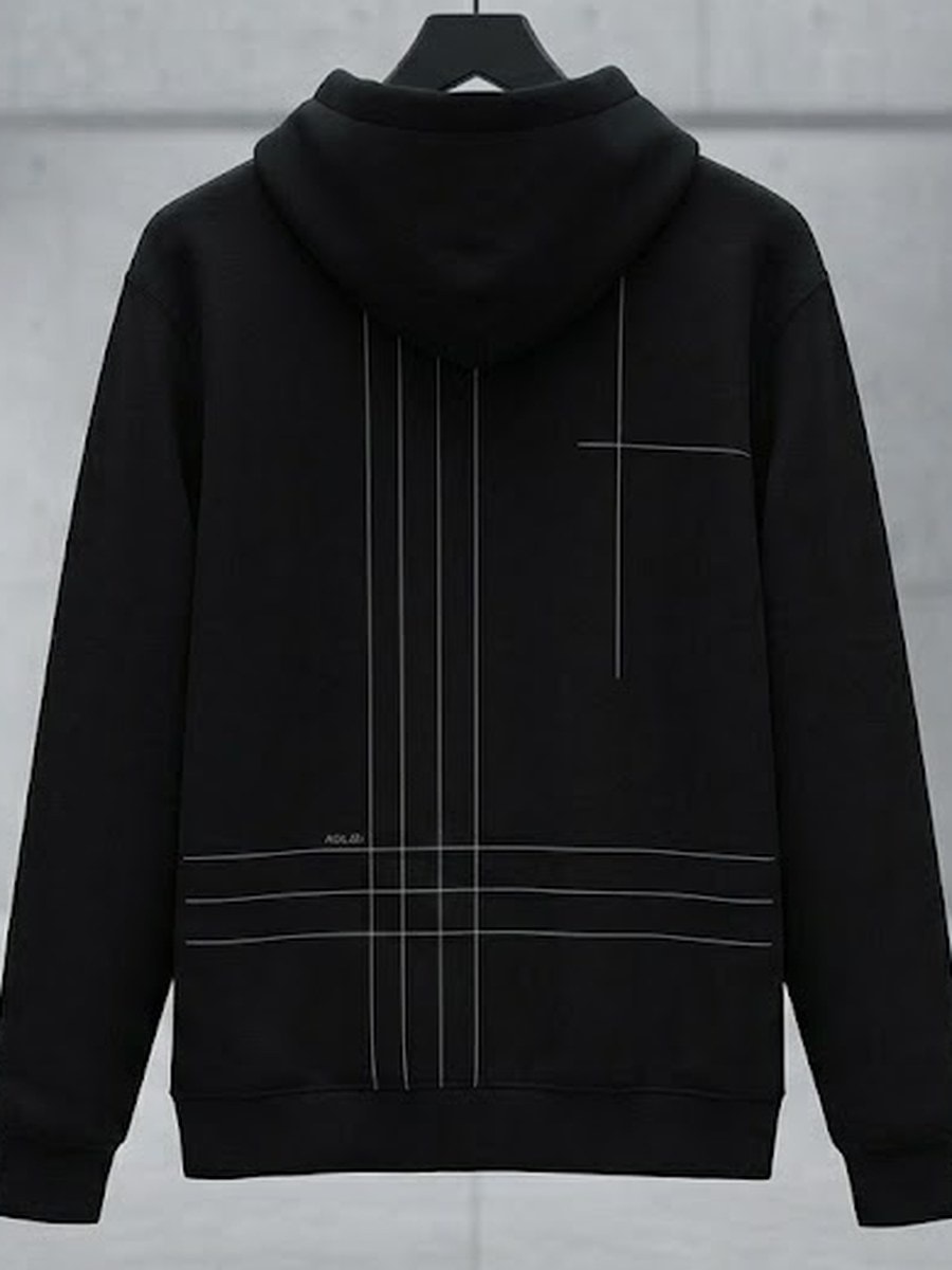Hoodie Design B — Black — back